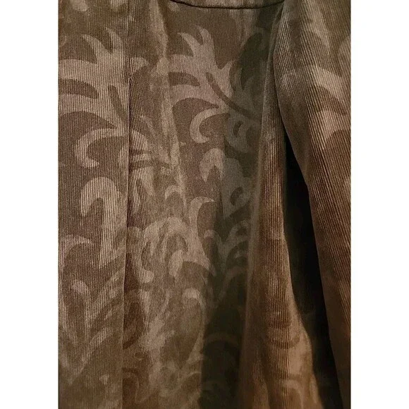 R Q T Womens Blazer Soft Pesto Olive Green Stylish Medium 2 Button Jacket - Picture 8 of 11